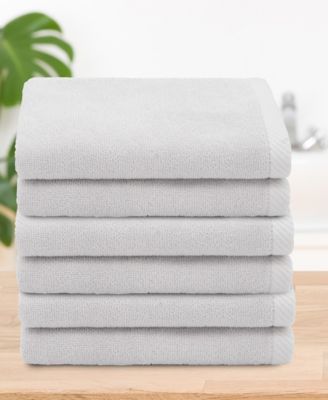 Ediree Turkish Cotton 6 Piece Fingertip Towels Set