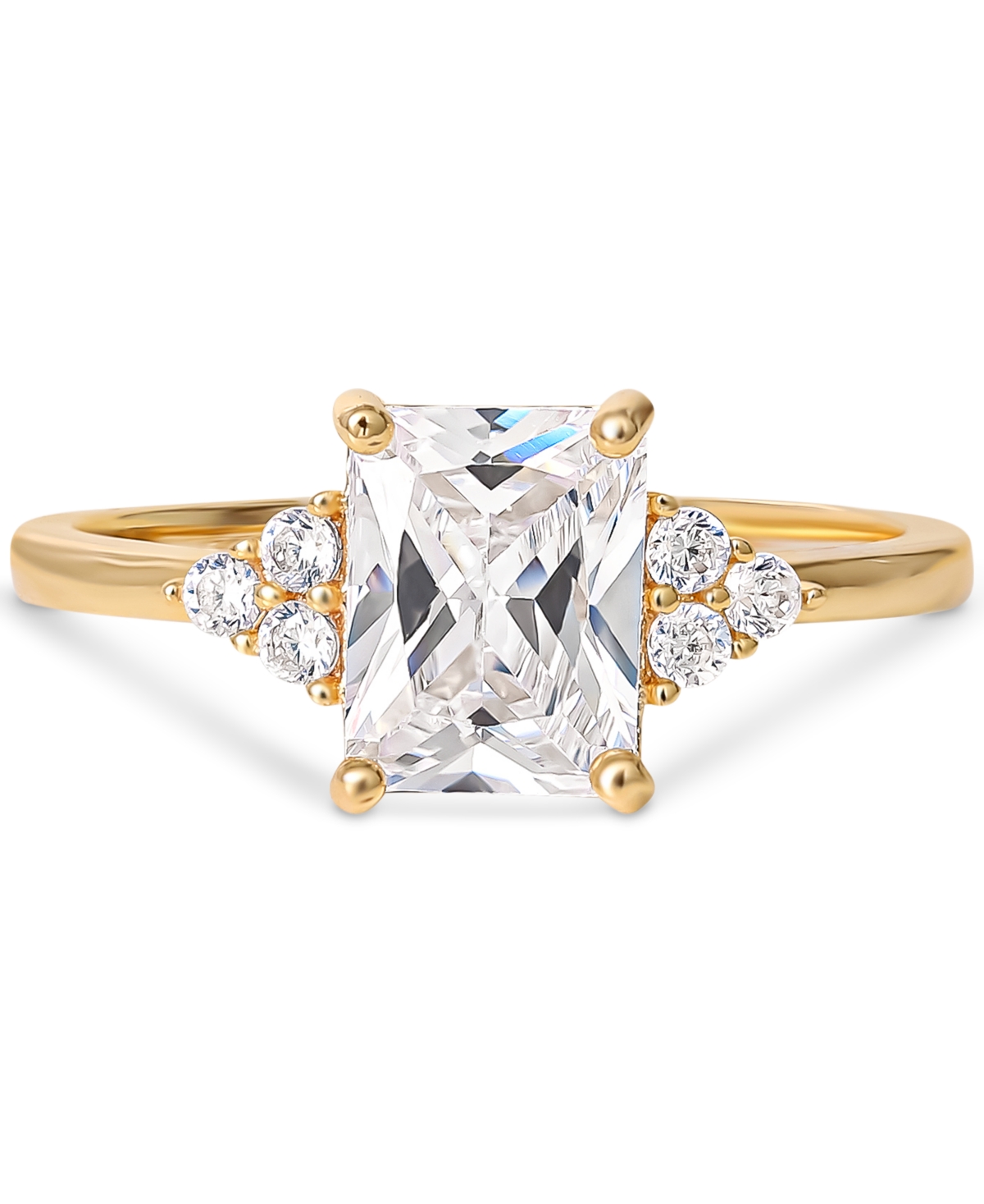 Giani Bernini Cubic Zirconia Statement Ring in Gold-Plated Sterling Silver, Created for Macy's