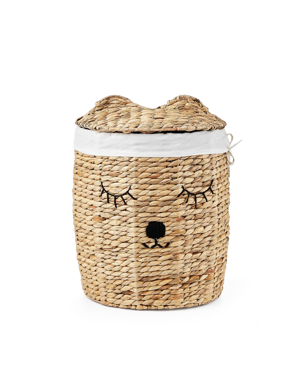 Shop Baum Round Bear Hamper, Set Of 4 In Natural