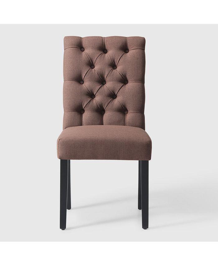 WestinTrends Upholstered Button Tufted Dining Side Chair