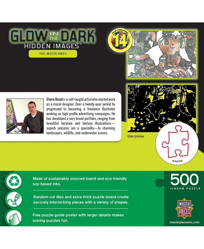 MasterPieces Puzzles Hidden Images - The Woodlands 500 Piece Adult ...