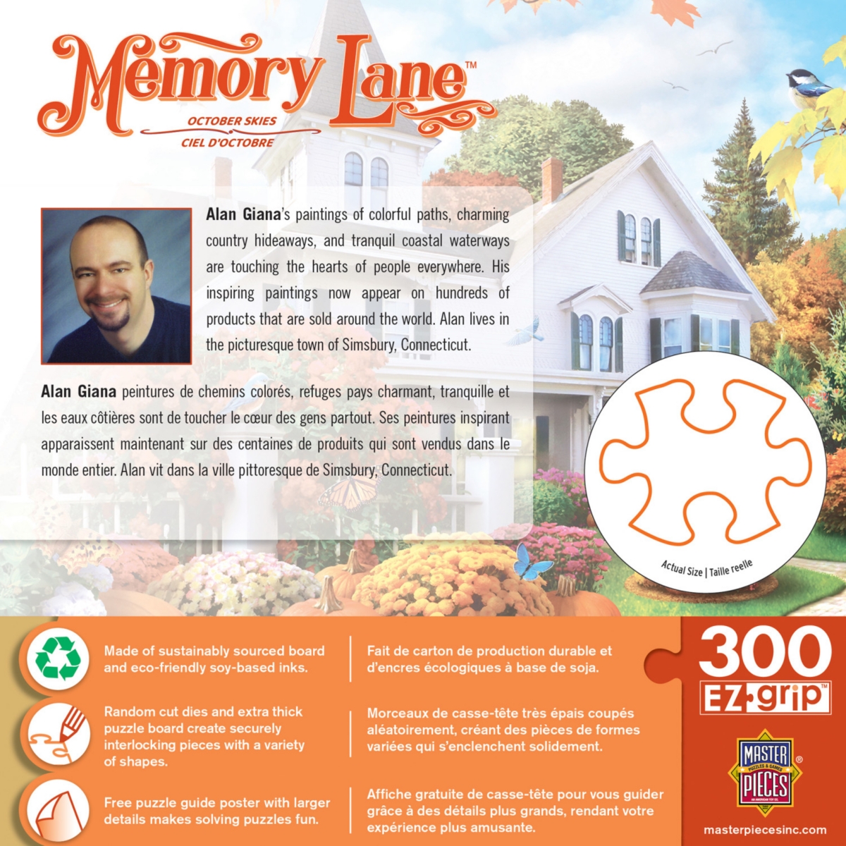 Masterpieces Memory Lane October Skies 300 Piece Ez Grip Jigsaw Puzzle