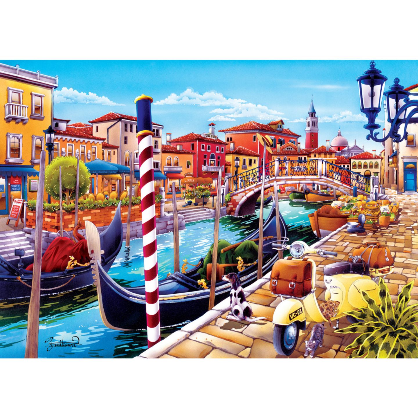 Детский пазл MasterPieces Puzzles Travel Diary Venice 500-Piece Jigsaw Puzzle for Adults, Ages 14+, цвет: Разноцветный — фото 2