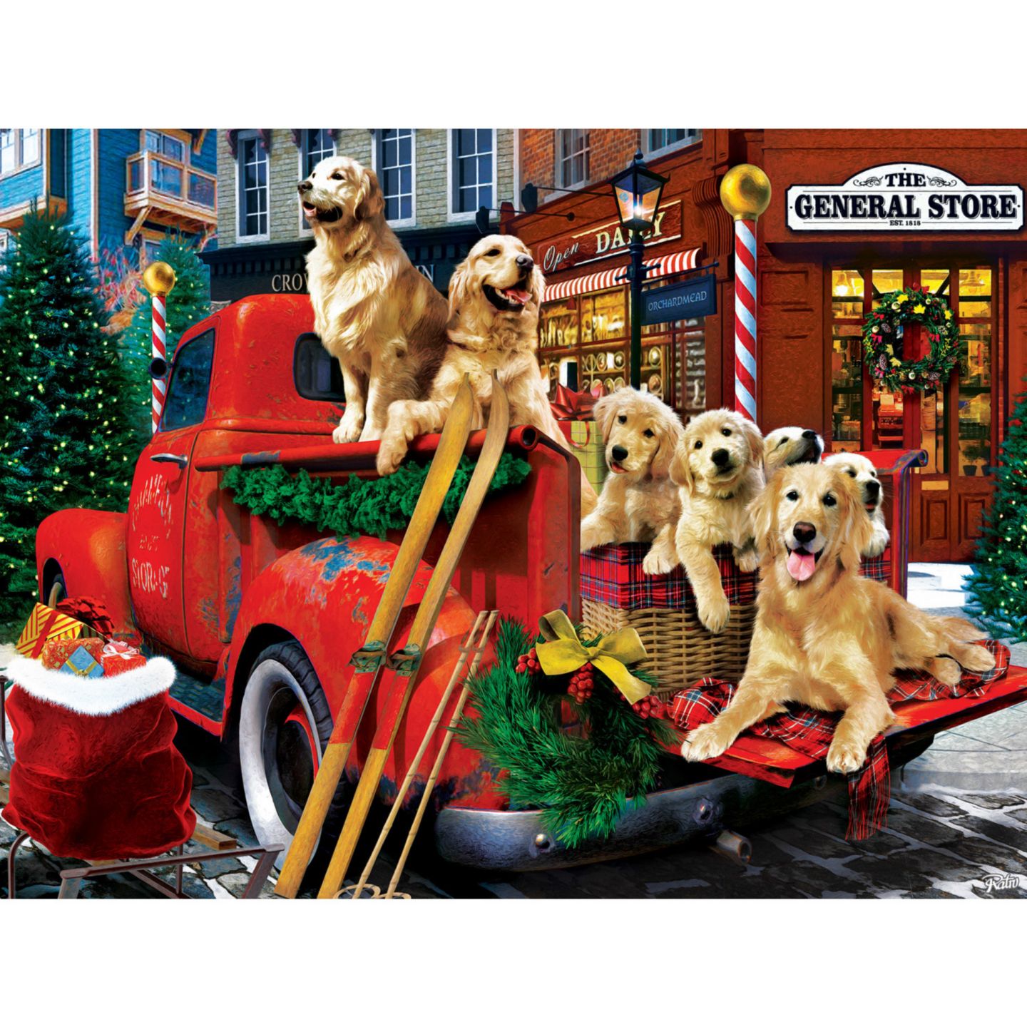 Детский пазл MasterPieces Puzzles Happy Holidays Ez Grip 300 Piece Puzzle, Ages 14+, цвет: Разноцветный — фото 2