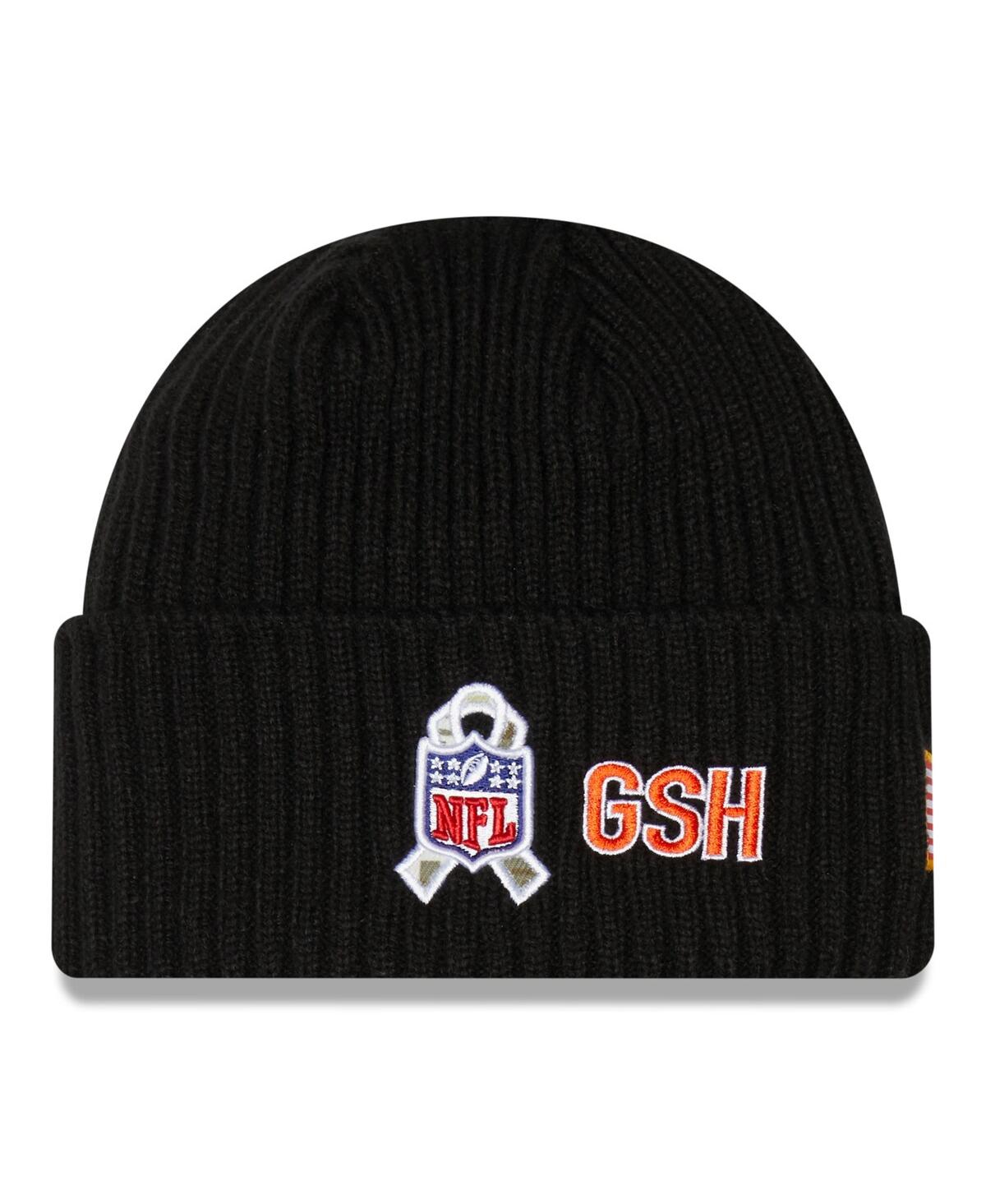 Shop New Era Big Boys  Black Chicago Bears 2022 Salute To Service Knit Hat