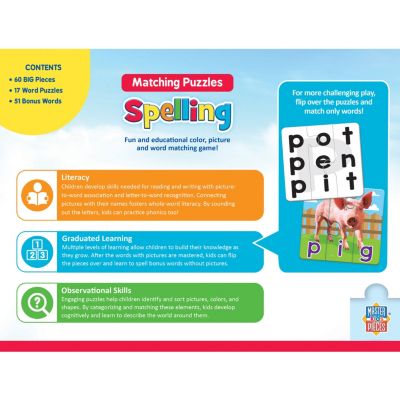 Spelling Educational Matching Kids and Family Puzzle Game