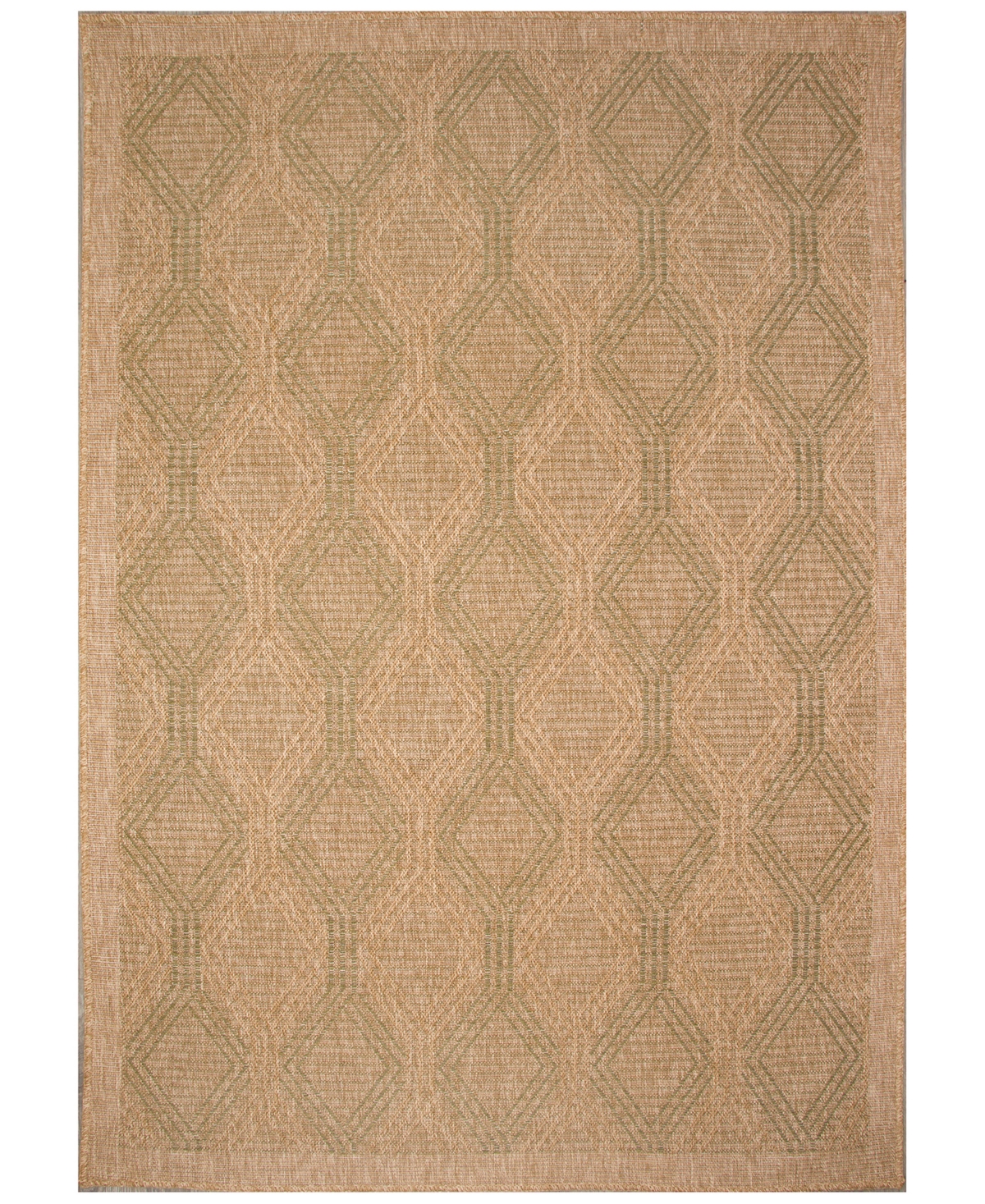 Liora Manne' Sahara Links 7'10in x 9'10in Outdoor Area Rug - Green