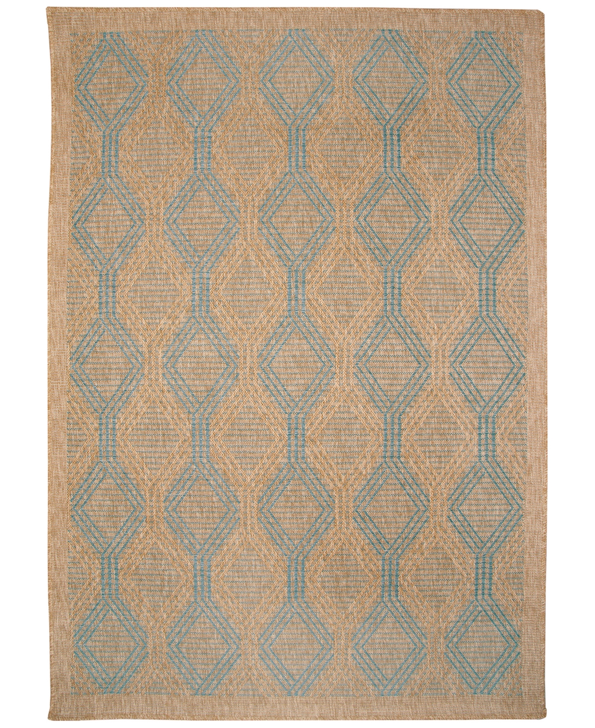 Liora Manne' Sahara Links 7'10in x 9'10in Outdoor Area Rug - Turquoise