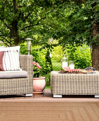 Sahara Multi Border 3'3" x 4'11" Outdoor Area Rug