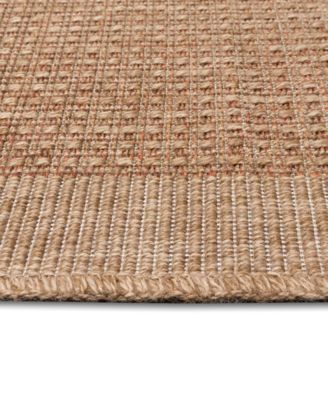 Sahara Texture Border 7'10" x 9'10" Outdoor Area Rug