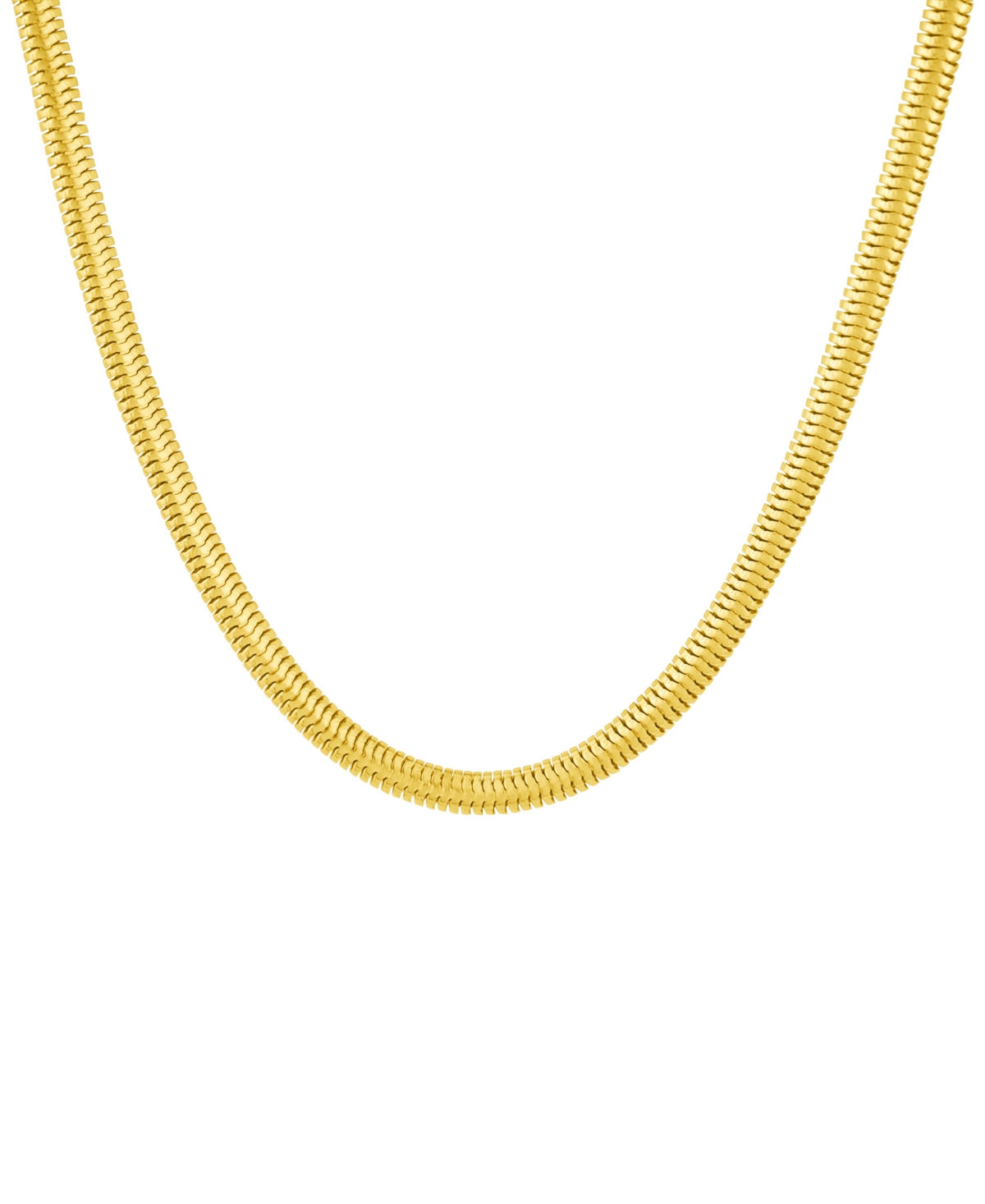 Snake Chain Necklace in 18K Gold Plated Brass - K Gold Plated