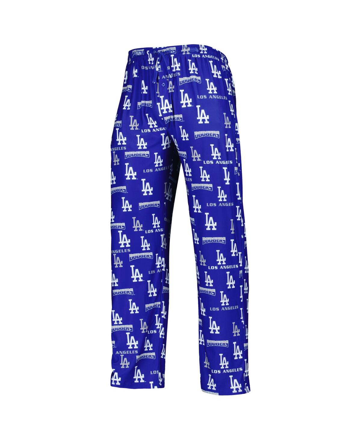 Shop Concepts Sport Men's  Royal, Gray Los Angeles Dodgers Breakthrough Long Sleeve Top And Pants Sleep Se In Royal,gray