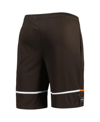 Men's Brown Cleveland Browns Combine Authentic Rusher Training Shorts