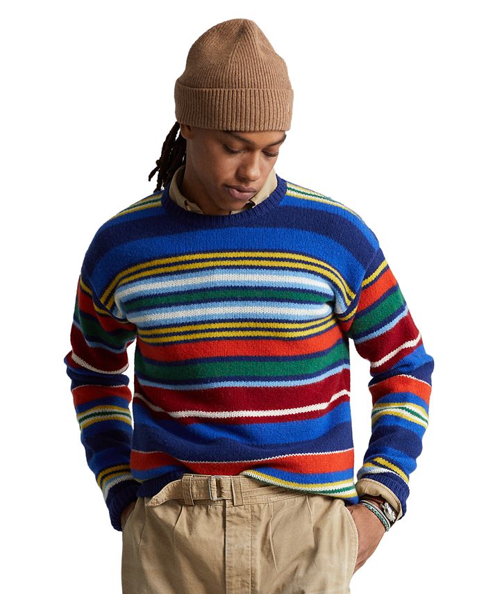 Polo Ralph Lauren Men's Striped Wool Sweater & Reviews - Sweaters - Men -  Macy's