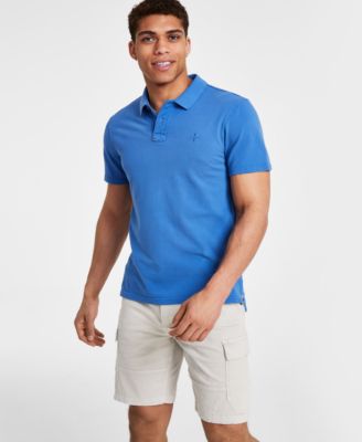 Sun + Stone - Men's Regular-Fit Solid Piqu&eacute; Polo Shirt
