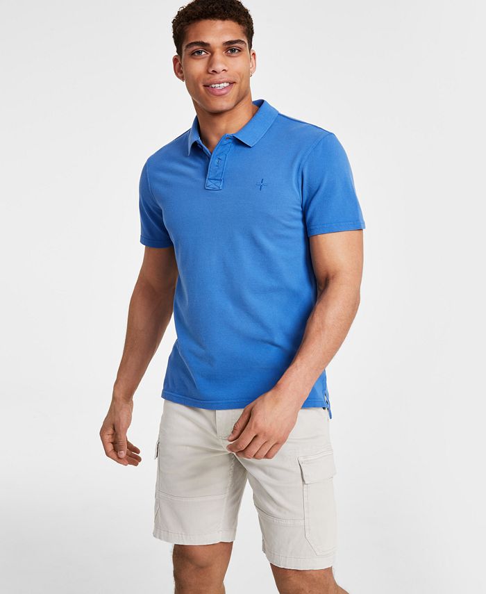 Sun + Stone Men's Regular-Fit Solid Piqué Polo Shirt, Created for Macy ...