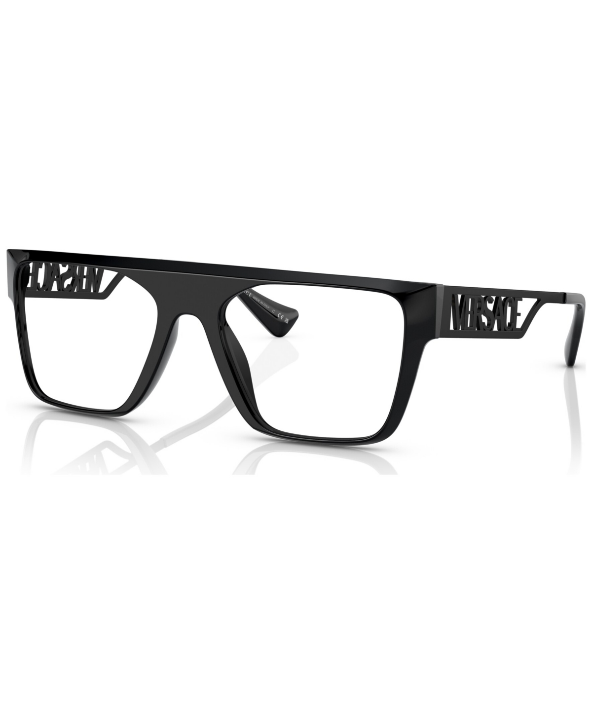Men's Rectangle Eyeglasses, VE3326U55-x - Black