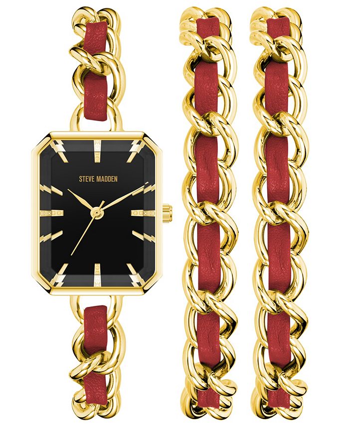 Steve madden watch gold sales