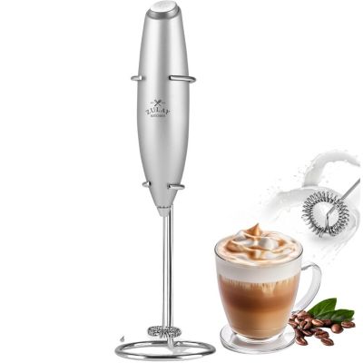 Handheld Milk Frother Stainless Steel Single Whisk with Stand