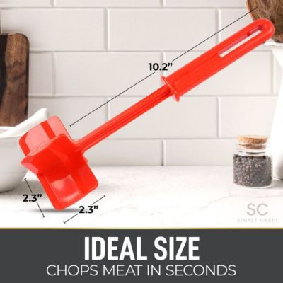 Premium Meat Chopper, Ground Beef Masher, & Hamburger Chopper Utensil
