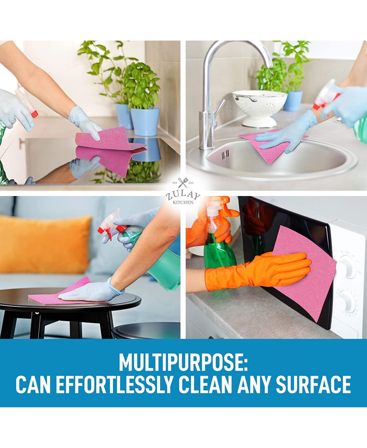 Reusable Eco-Friendly Swedish Dishcloth (6 Pack)