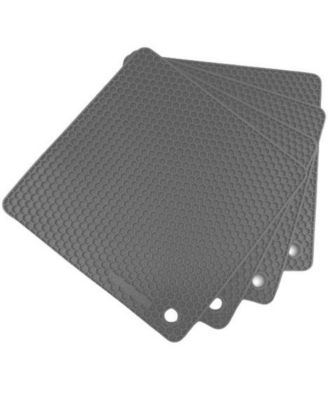 4 Pack Non-Slip Silicone Trivet Mat Set