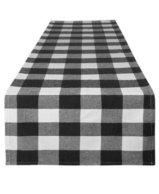 Thick Poly Cotton Buffalo Plaid Table Runners