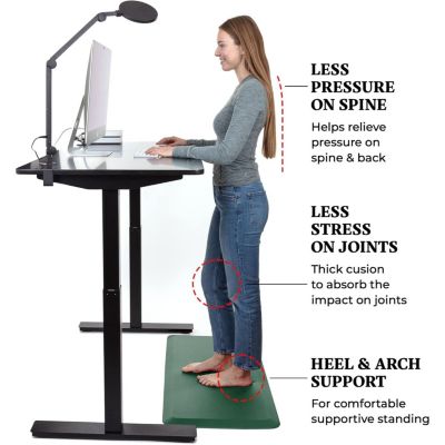 Large 20x39 Anti Fatigue Mat Cushioned Memory Foam Kitchen Mat