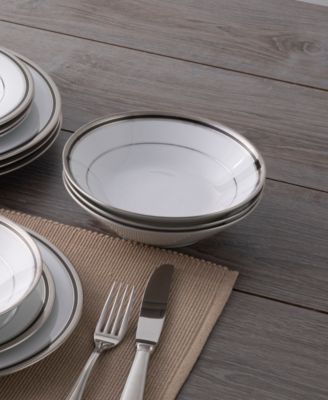 Austin Platinum Set of 4 Soup Bowls, 7.50", 12 oz.