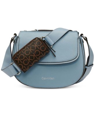 calvin klein flap crossbody bag