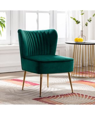 1 piece Velvet 22" Wide Upholstered Tufted Velvet Accent Chair