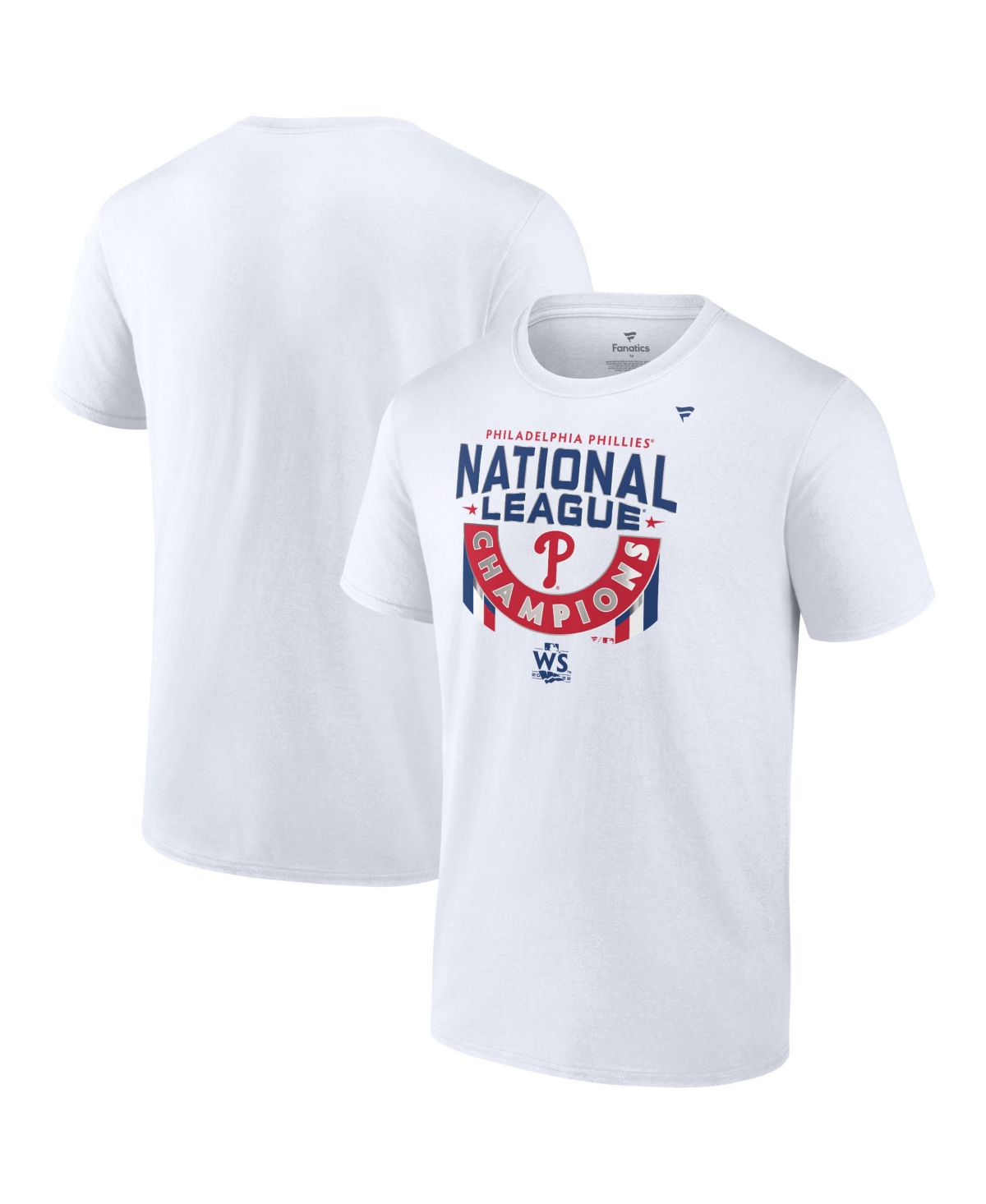 Shop Fanatics Men's  White Philadelphia Phillies 2022 National League Champions Locker Room Short Sleeve T
