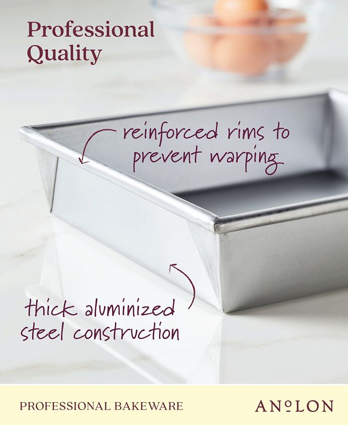 Anolon ProBake Bakeware Aluminized Steel Square Cake Pan, 9" Macy's