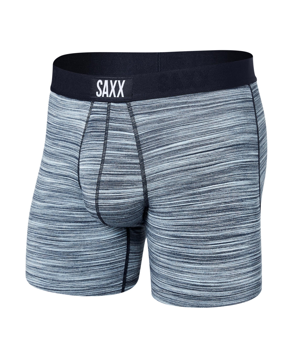 Shop Saxx Men's Vibe Super Soft Slim Fit Boxer Briefs In Spacedye Heather