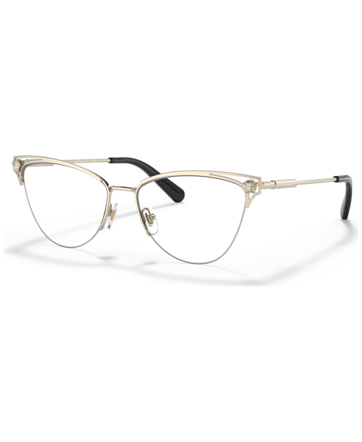 Versace Women's Cat Eye Eyeglasses, Ve128055-o In Pale Gold Tone