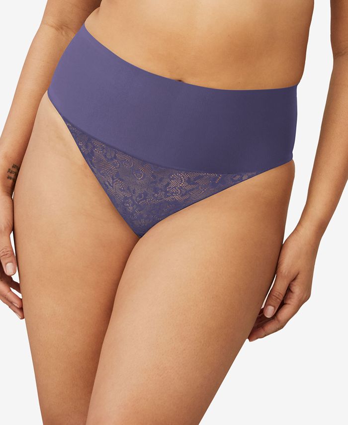 Maidenform Tame Your Tummy Lace Thong DM0049 - Macy's