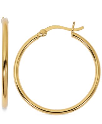 Macy's - Polished Medium Hoop Earrings, 30mm