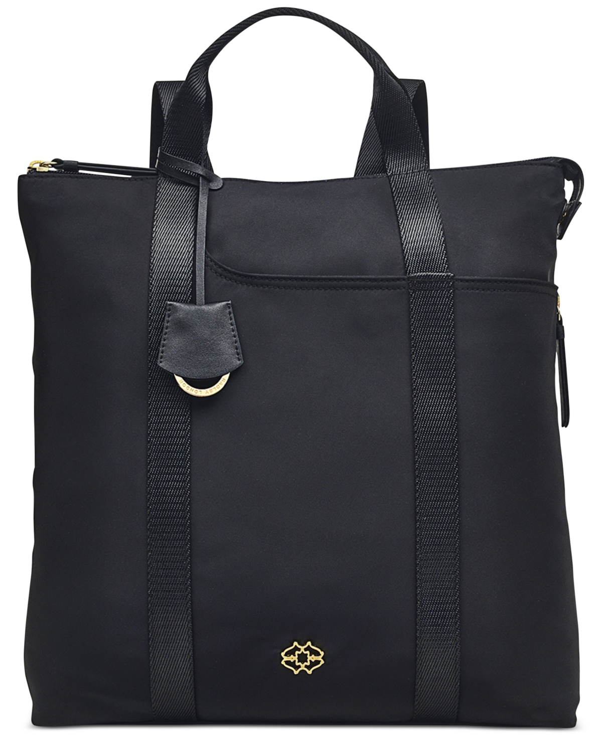 Heirloom Logo Medium Ziptop Backpack - Black