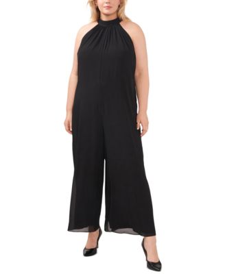 Vince Camuto - Plus Size Tie-Back Halter Jumpsuit