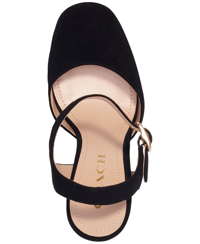 COACH Women's Isabella AnkleStrap Platform BlockHeel Pumps & Reviews