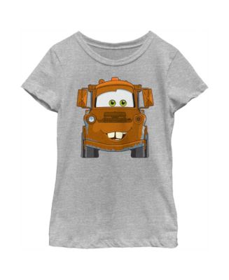 Girl's Cars Mater Big Face Child T-Shirt - Macy's