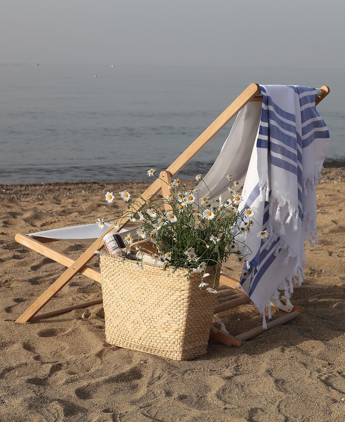 Linum Home Herringbone Pestemal 100% Turkish Cotton 2-Pack Beach Towels