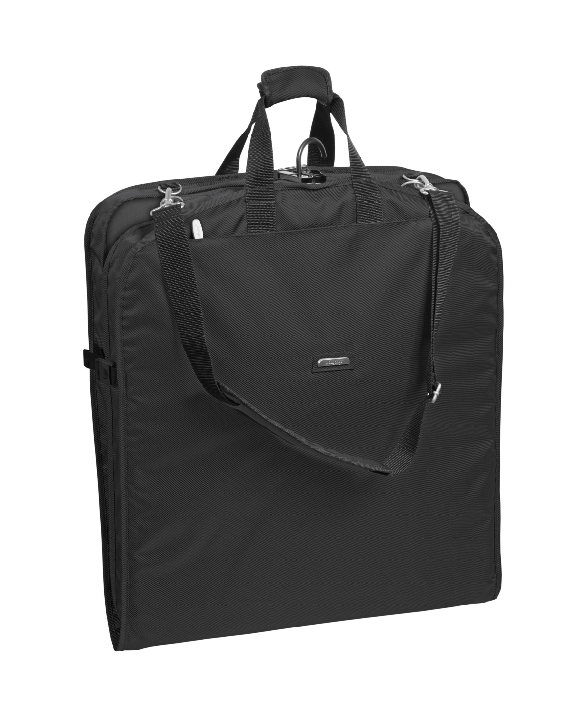 45" Premium Extra Capacity Travel Garment Bag with Shoulder Strap and Pockets - Black