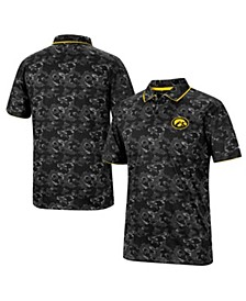 Men's Black Iowa Hawkeyes Speedman Polo Shirt