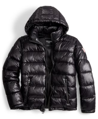 macys guess puffer coat