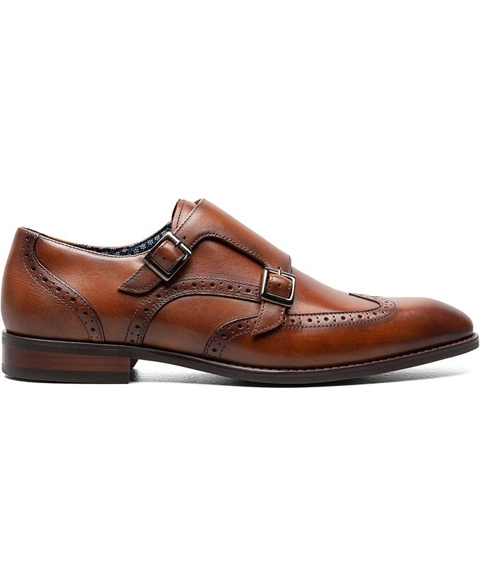 Stacy Adams Bayne Blue Double Monk Strap Dress Shoes Stacy Adams Monk Strap  Loafers Stacy Adams