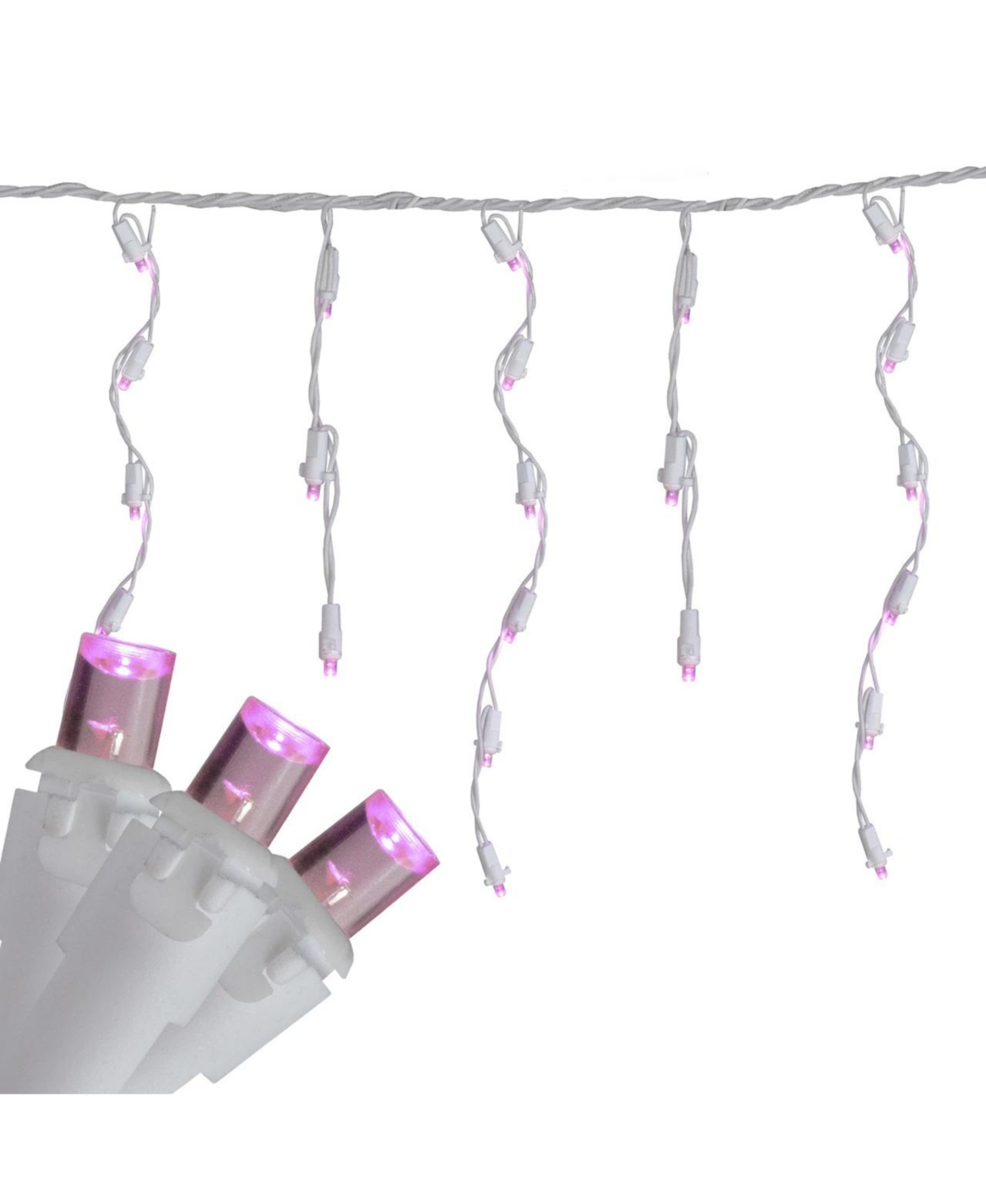Northlight 100 Count Led Wide Angle Icicle Christmas Lights with Wire,