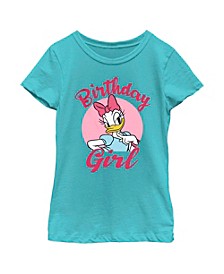 Girl's Mickey & Friends Birthday Girl Daisy  Child T-Shirt
