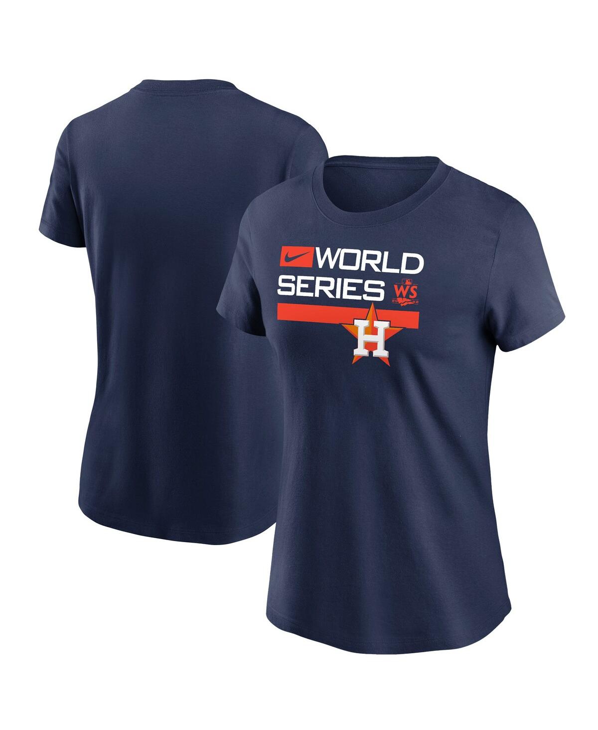 Shop Nike Women's  Navy Houston Astros 2022 World Series Authentic Collection Dugout T-shirt