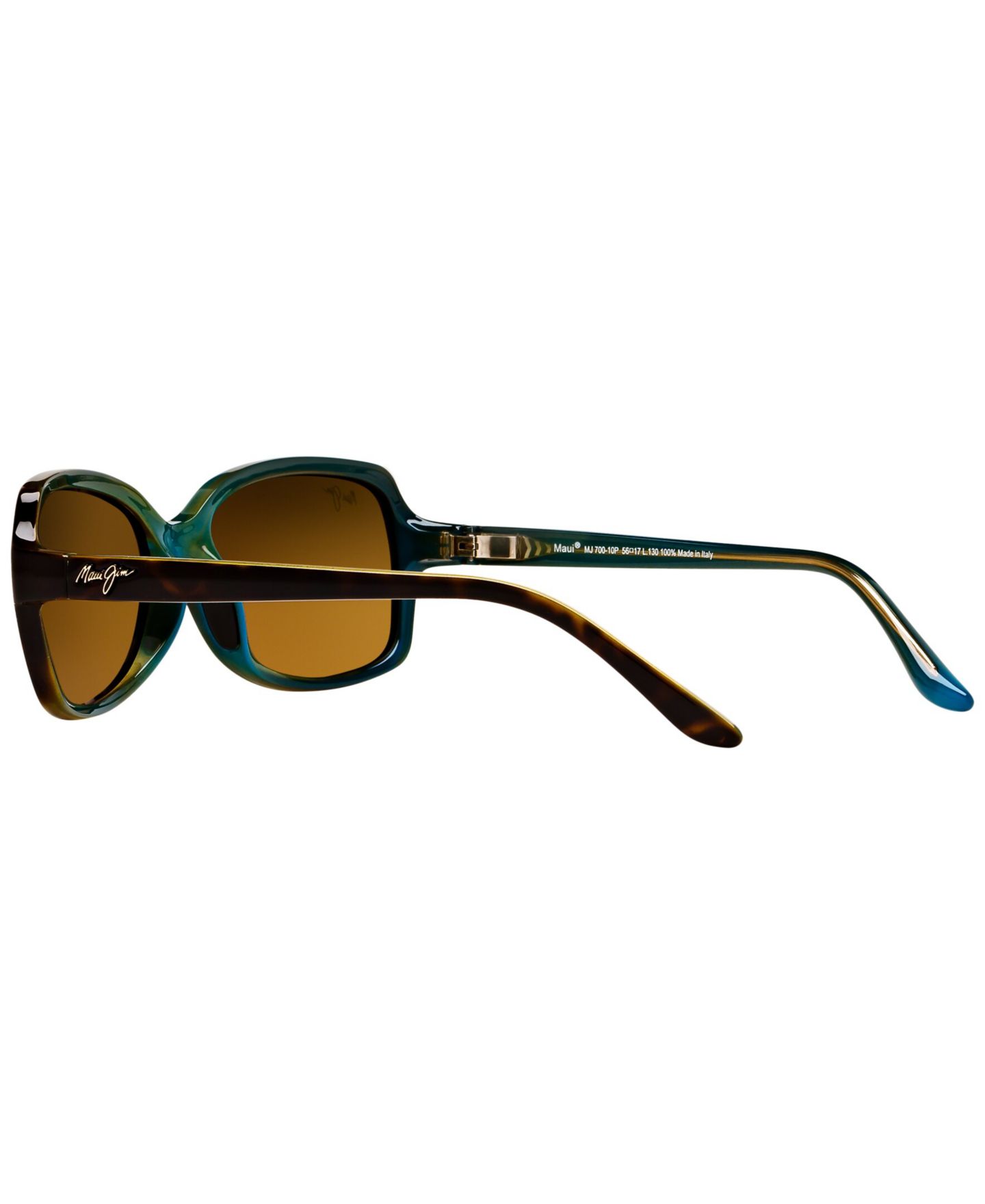 Женские солнцезащитные очки Maui Jim Polarized Cloud Break Sunglasses, 700, цвет: Коричневый черепаховый / Бронзовый градиентный — фото 6
